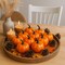 42 PCS Artificial Pumpkins Sets, 12PCS Mini Fake Pumpkins with 30PCS Lifelike Maple Leaves Faux Pumpkins for Decorating Fall Harvest Garland Halloween DIY for Crafts Thanksgiving Decorations